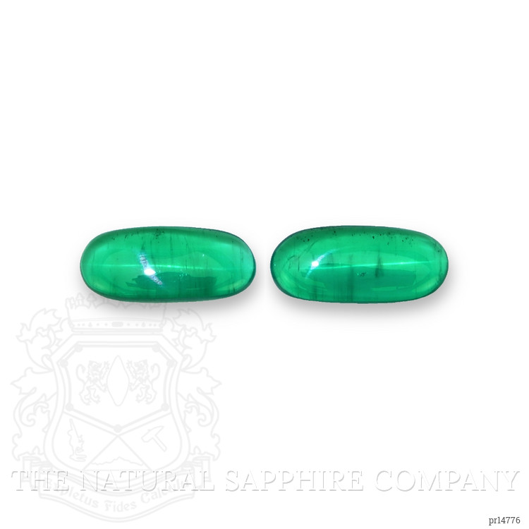 6.01 Ct.Tw. Cabochon Emerald Pair from Colombia