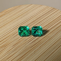 3.57 Ct.Tw.Total Carat Weight Emerald Pair from Colombia Life Style