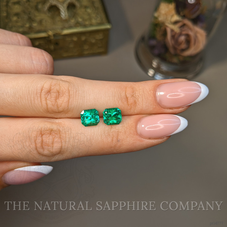 3.57 Ct.Tw. Emerald Pair from Colombia