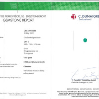 4.25&nbsp;Ct.Tw.Total Carat Weight Emerald Pair from Colombia Scan Report