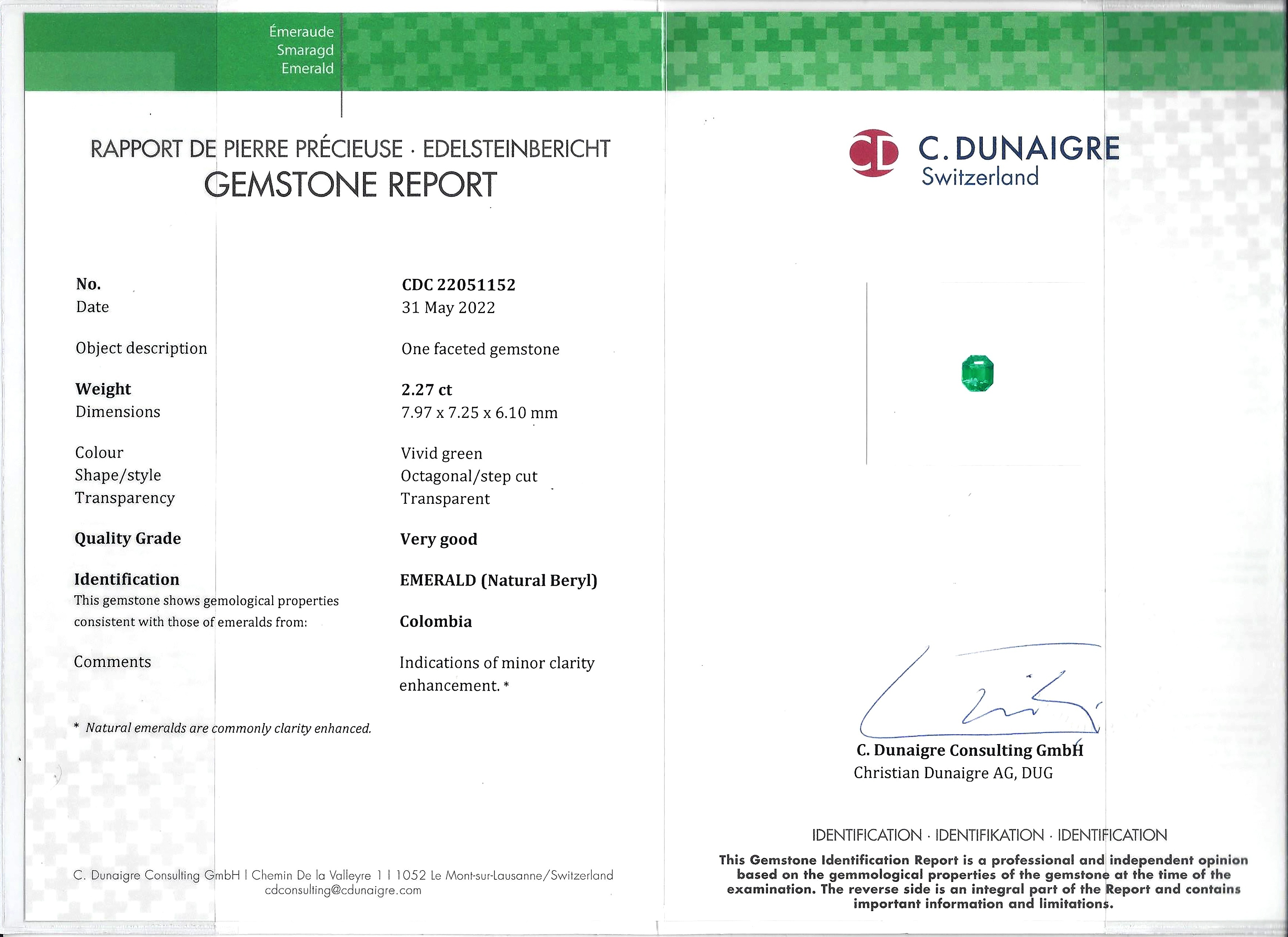 4.25 Ct.Tw. Emerald Pair from Colombia