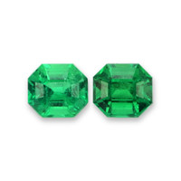 4.25 Ct.Tw.Total Carat Weight Emerald Pair from Colombia Video
