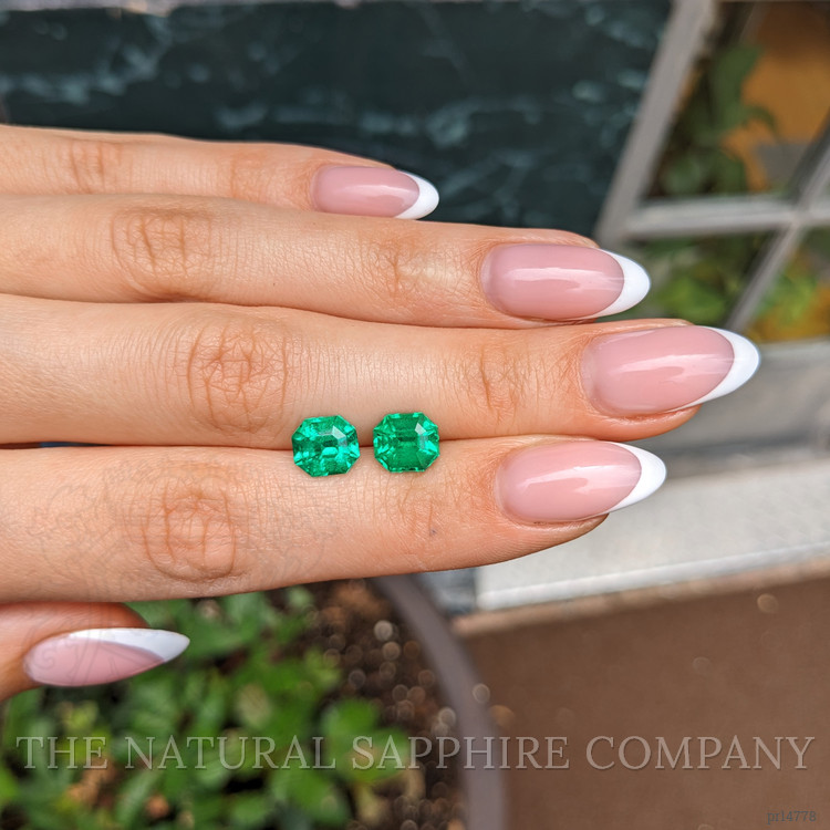 4.25 Ct.Tw. Emerald Pair from Colombia