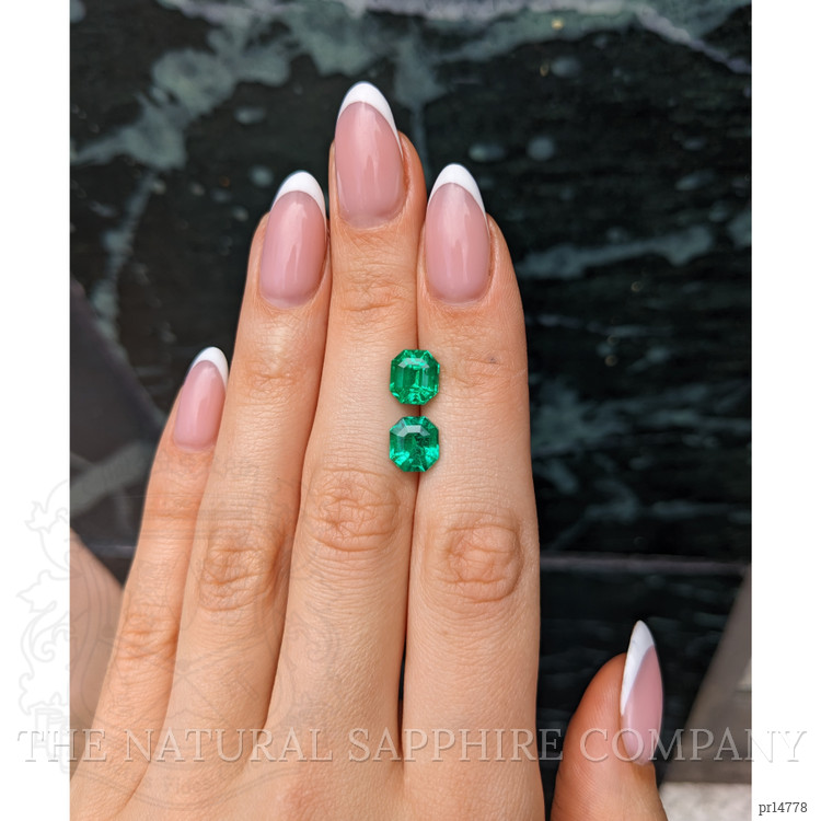 4.25 Ct.Tw. Emerald Pair from Colombia