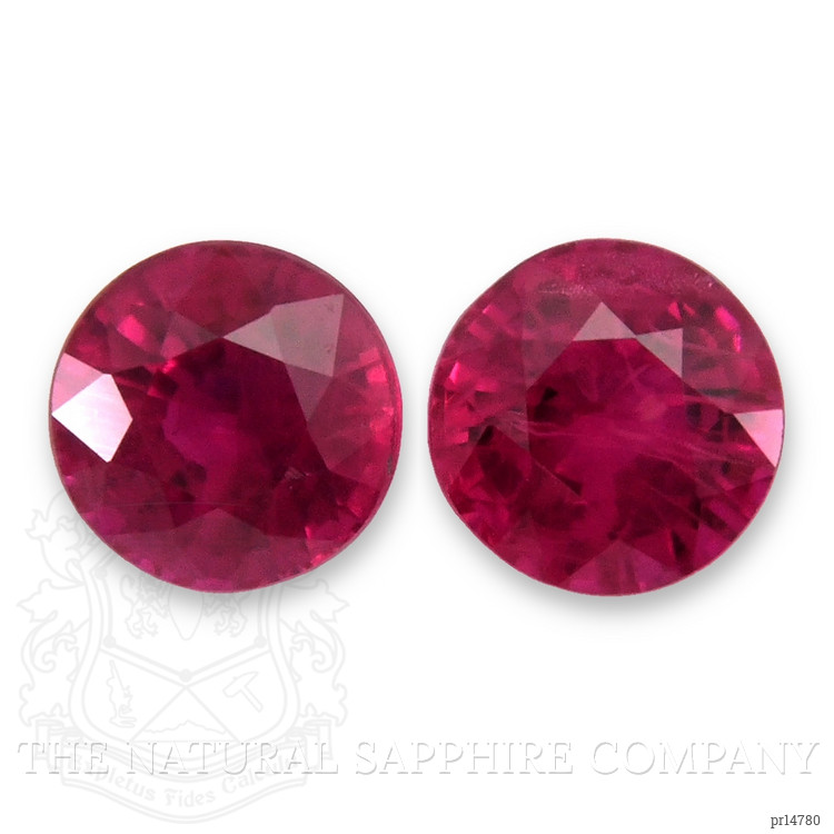 1.02 Ct.Tw. Pinkish Red Ruby Pair from Burma (Myanmar)