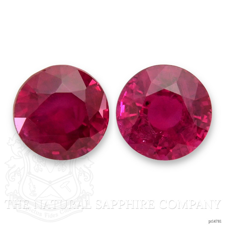 1.01 Ct.Tw. Pinkish Red Ruby Pair from Burma (Myanmar)