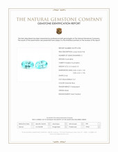 0.20 Ct.Tw.Total Carat Weight Greenish Blue Paraiba Tourmaline Pair from Brazil Scan Report
