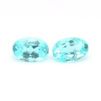 0.20&nbsp;Ct.Tw.Total Carat Weight Greenish Blue Paraiba Tourmaline Pair from Brazil Video