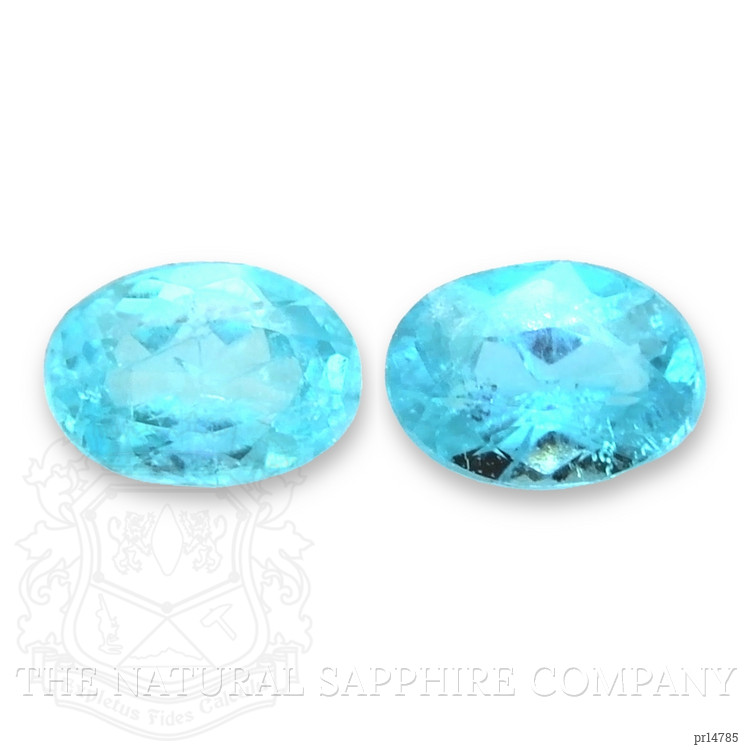 0.22 Ct.Tw. Blue Paraiba Tourmaline Pair from Brazil
