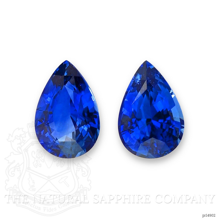 3.62 Ct.Tw. Blue Sapphire Pair from Ceylon (Sri Lanka)