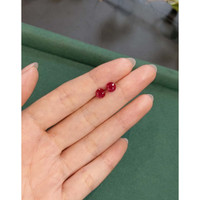 2.44&nbsp;Ct.Tw.Total Carat Weight Ruby Pair from Mozambique Life Style