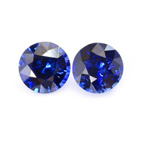 0.87&nbsp;Ct.Tw.Total Carat Weight Blue Sapphire Pair from Ceylon (Sri Lanka) Video