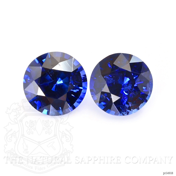 0.87 Ct.Tw. Blue Sapphire Pair from Ceylon (Sri Lanka)