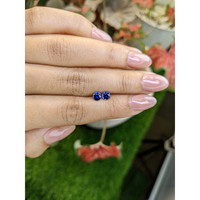 0.87&nbsp;Ct.Tw.Total Carat Weight Blue Sapphire Pair from Ceylon (Sri Lanka) Life Style
