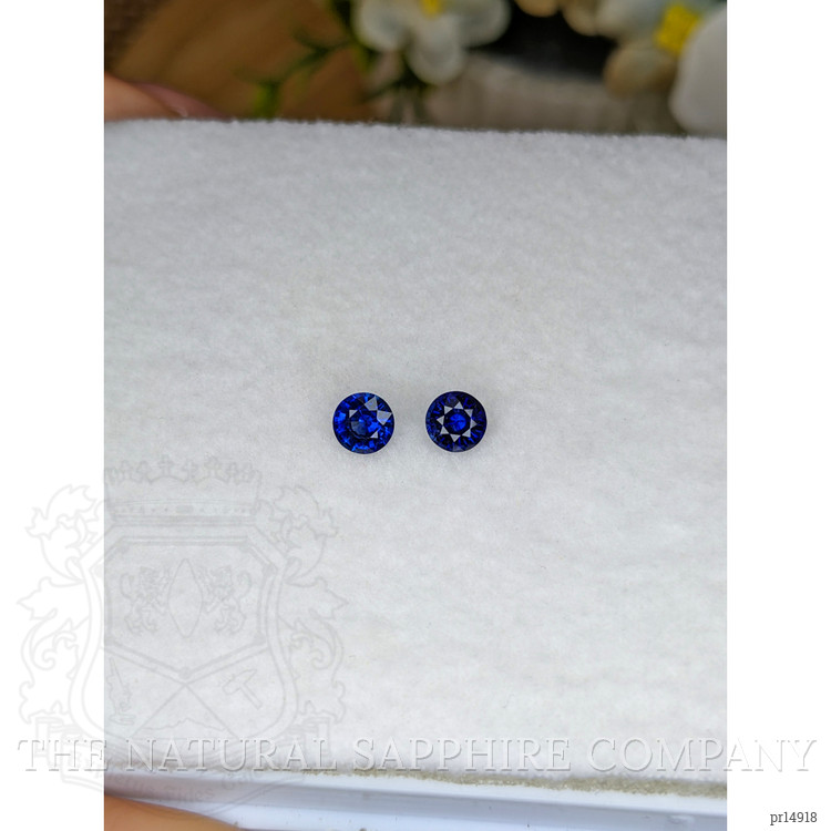 0.87 Ct.Tw. Blue Sapphire Pair from Ceylon (Sri Lanka)