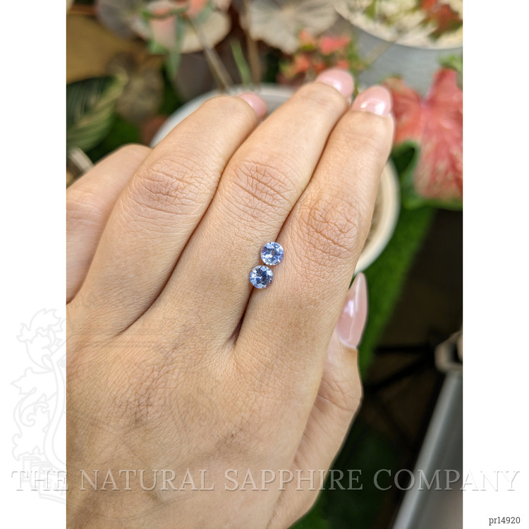 0.93 Ct.Tw. Blue Sapphire Pair from Ceylon (Sri Lanka)