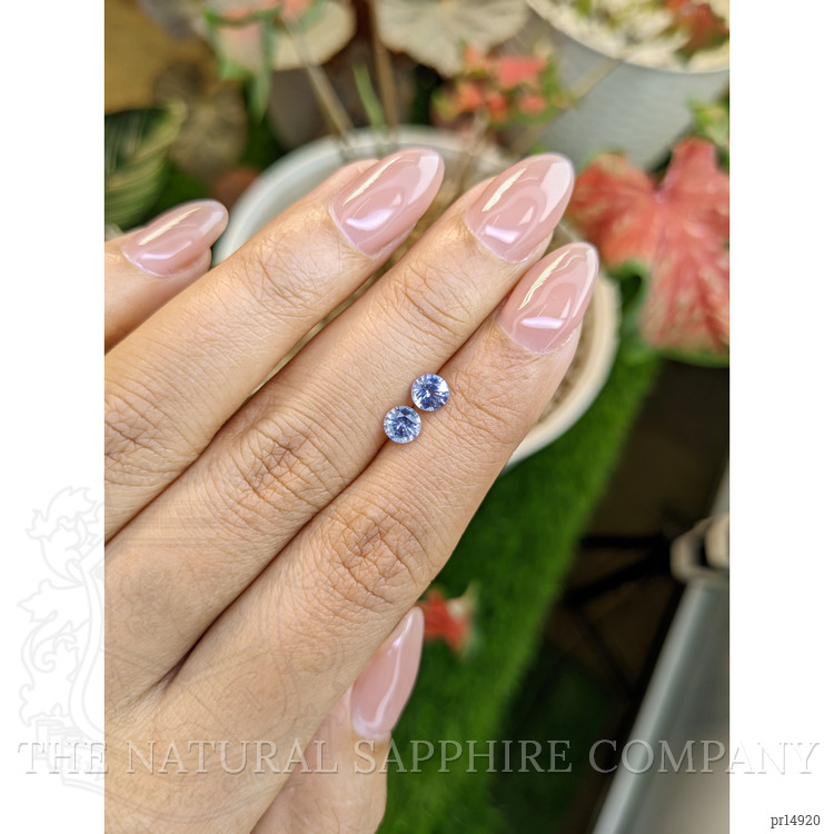 0.93 Ct.Tw. Blue Sapphire Pair from Ceylon (Sri Lanka)