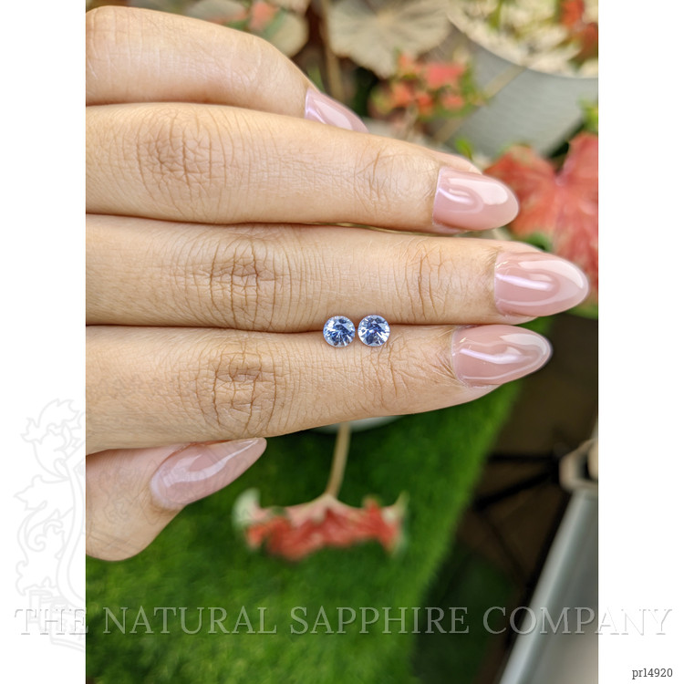 0.93 Ct.Tw. Blue Sapphire Pair from Ceylon (Sri Lanka)