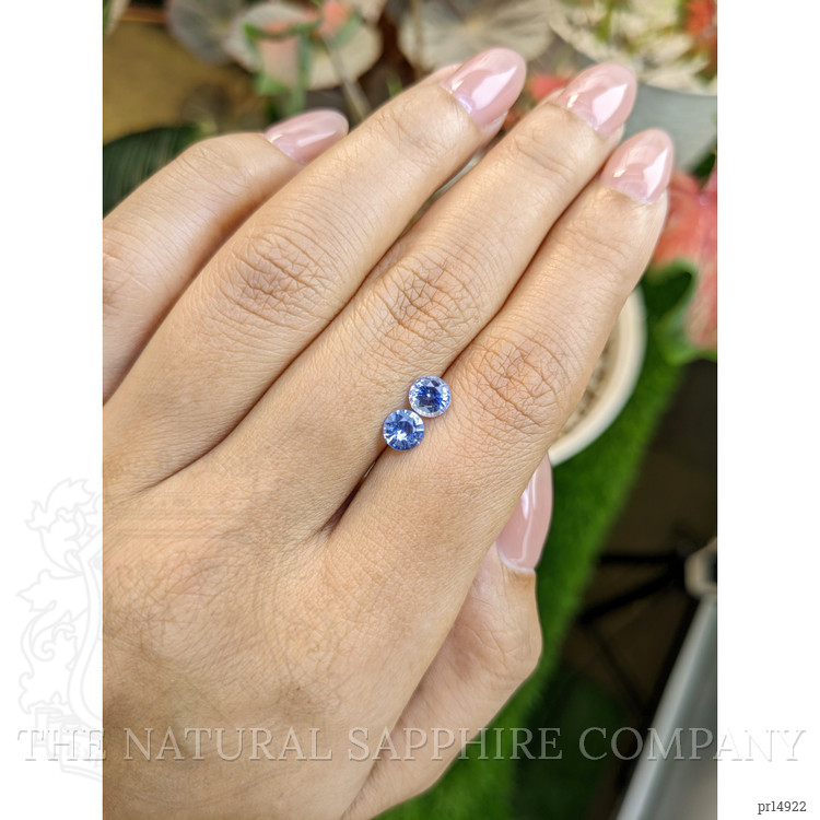 1.22 Ct.Tw. Blue Sapphire Pair from Ceylon (Sri Lanka)