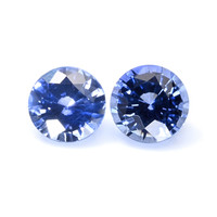 1.20&nbsp;Ct.Tw.Total Carat Weight Blue Sapphire Pair from Ceylon (Sri Lanka) Video