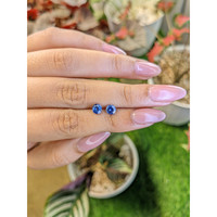 1.20&nbsp;Ct.Tw.Total Carat Weight Blue Sapphire Pair from Ceylon (Sri Lanka) Life Style