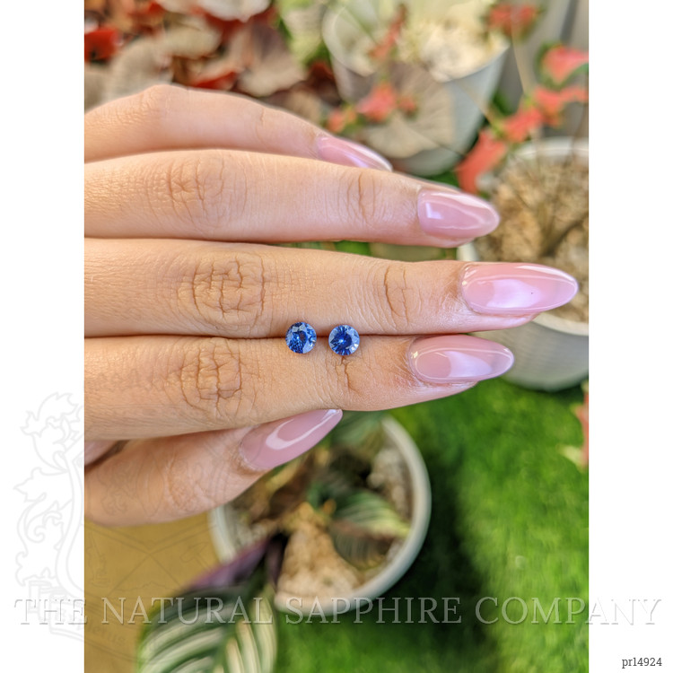 1.20 Ct.Tw. Blue Sapphire Pair from Ceylon (Sri Lanka)