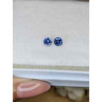 1.20&nbsp;Ct.Tw.Total Carat Weight Blue Sapphire Pair from Ceylon (Sri Lanka) Life Style