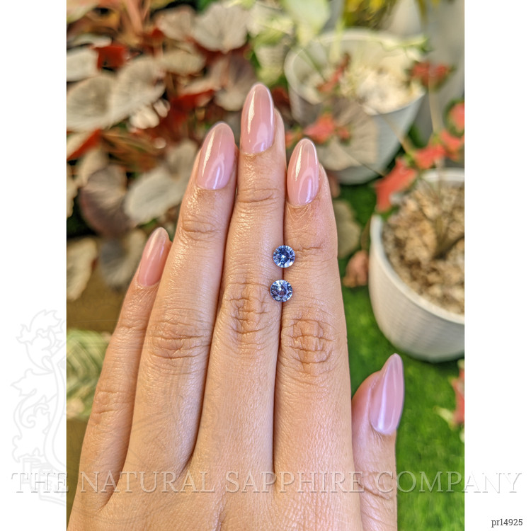 1.27 Ct.Tw. Blue Sapphire Pair from Ceylon (Sri Lanka)