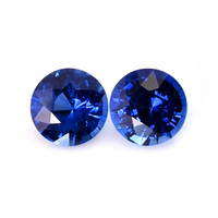 0.61&nbsp;Ct.Tw.Total Carat Weight Blue Sapphire Pair from Ceylon (Sri Lanka) Video