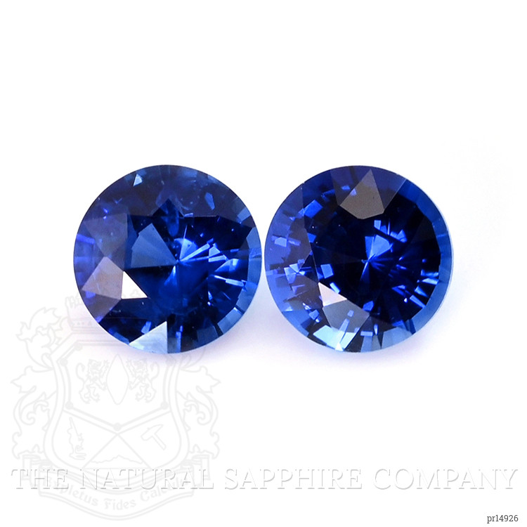 0.61 Ct.Tw. Blue Sapphire Pair from Ceylon (Sri Lanka)