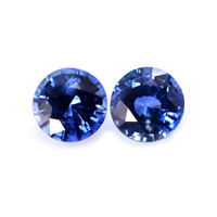 0.63&nbsp;Ct.Tw.Total Carat Weight Blue Sapphire Pair from Ceylon (Sri Lanka) Video