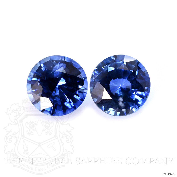 0.63 Ct.Tw. Blue Sapphire Pair from Ceylon (Sri Lanka)