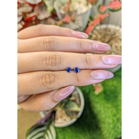 0.63&nbsp;Ct.Tw.Total Carat Weight Blue Sapphire Pair from Ceylon (Sri Lanka) Life Style