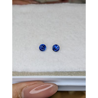 0.63&nbsp;Ct.Tw.Total Carat Weight Blue Sapphire Pair from Ceylon (Sri Lanka) Life Style