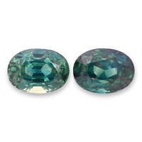 3.34&nbsp;Ct.Tw.Total Carat Weight Bluish Green Sapphire Pair from Montana Video