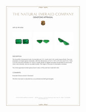 4.94 Ct.Tw.Total Carat Weight Emerald Pair from Zambia Appraisal