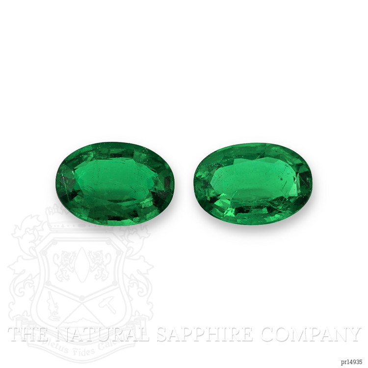 7.01 Ct.Tw. Emerald Pair from Zambia