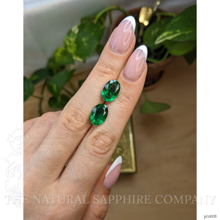 7.01 Ct.Tw. Emerald Pair from Zambia