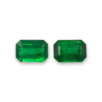 4.13 Ct.Tw.Total Carat Weight Emerald Pair from Zambia Video