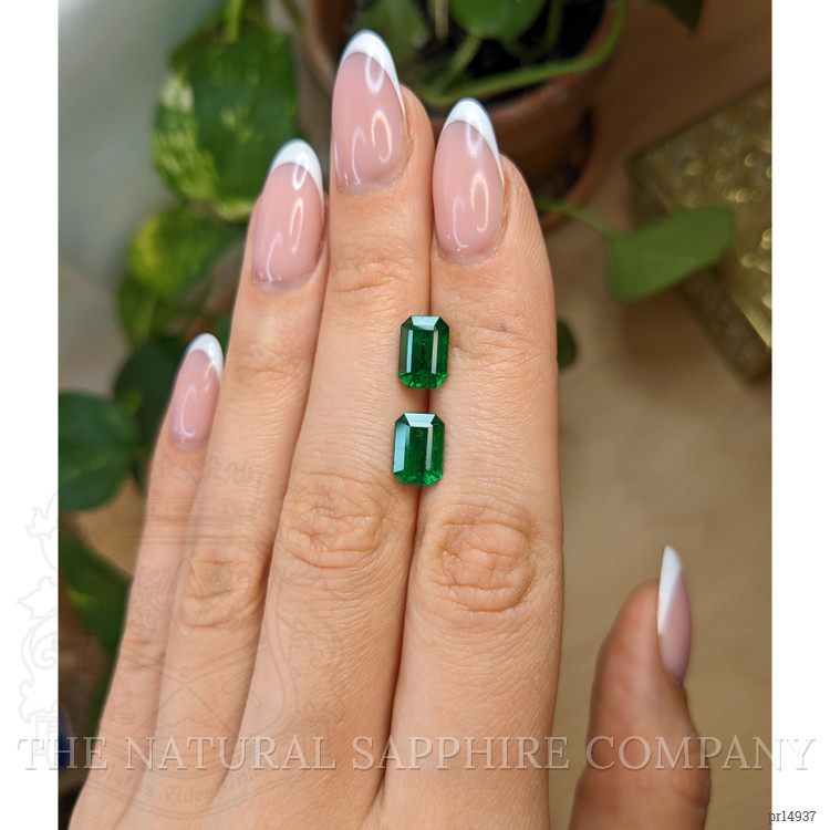 4.13 Ct.Tw. Emerald Pair from Zambia