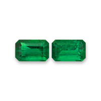 7.28 Ct.Tw.Total Carat Weight Emerald Pair from Zambia Video