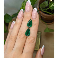 8.96 Ct.Tw.Total Carat Weight Emerald Pair from Zambia Life Style