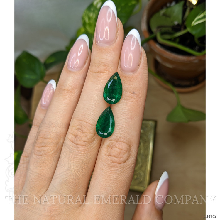 8.96 Ct.Tw. Emerald Pair from Zambia