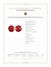 1.14 Ct.Tw.Total Carat Weight Ruby Pair from Mozambique Scan Report