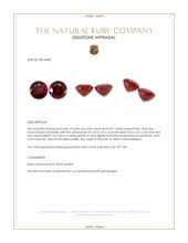 1.71&nbsp;Ct.Tw.Total Carat Weight Ruby Pair from Mozambique Appraisal