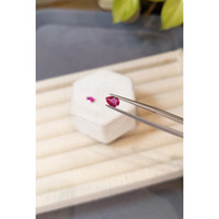 0.84 Ct.Tw.Total Carat Weight Pinkish Red Ruby Pair from Mozambique Life Style