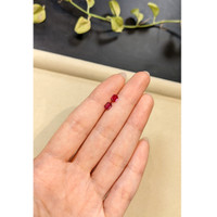 0.86 Ct.Tw.Total Carat Weight Pinkish Red Ruby Pair from Mozambique Life Style