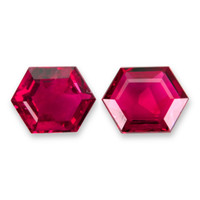 1.10&nbsp;Ct.Tw.Total Carat Weight Pinkish Red Ruby Pair from Mozambique Video