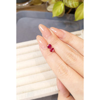 1.10 Ct.Tw.Total Carat Weight Pinkish Red Ruby Pair from Mozambique Life Style