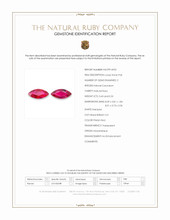 0.96&nbsp;Ct.Tw.Total Carat Weight Pinkish Red Ruby Pair from Mozambique Scan Report